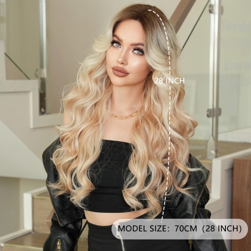 Fashion Long Lace Front Synthetic Wigs For Women SLDNA-14