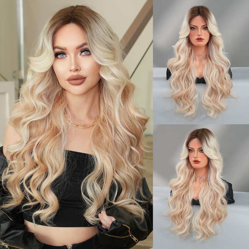 Fashion Long Lace Front Synthetic Wigs For Women SLDNA-14 