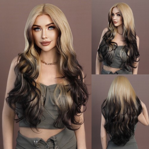 Fashion Long Lace Front Synthetic Wigs For Women SLDNA-15