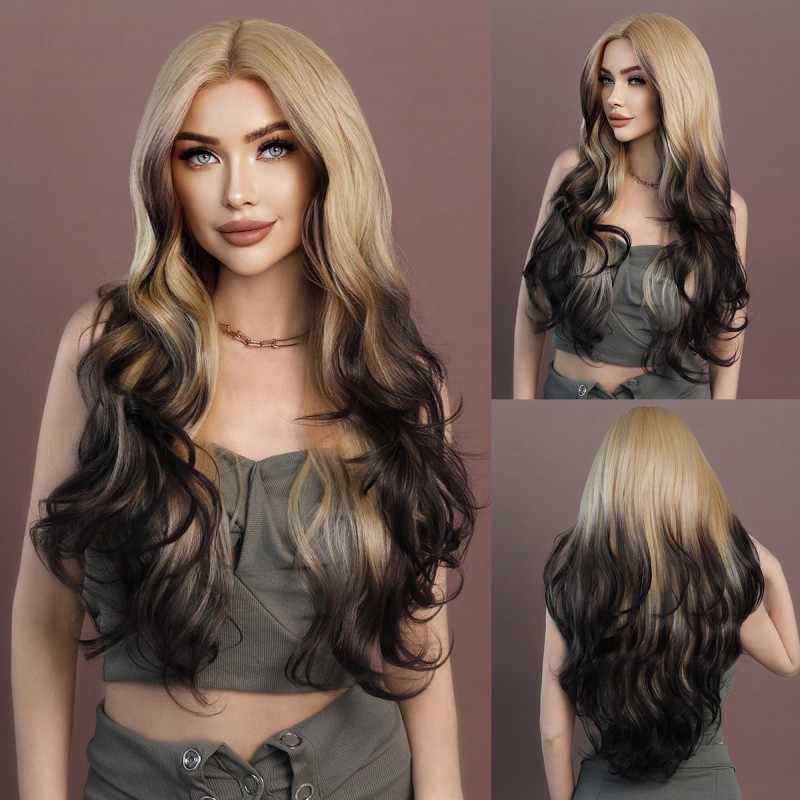 Fashion Long Lace Front Synthetic Wigs For Women SLDNA-15 