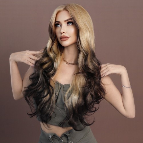 Fashion Long Lace Front Synthetic Wigs For Women SLDNA-15