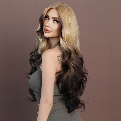 Fashion Long Lace Front Synthetic Wigs For Women SLDNA-15