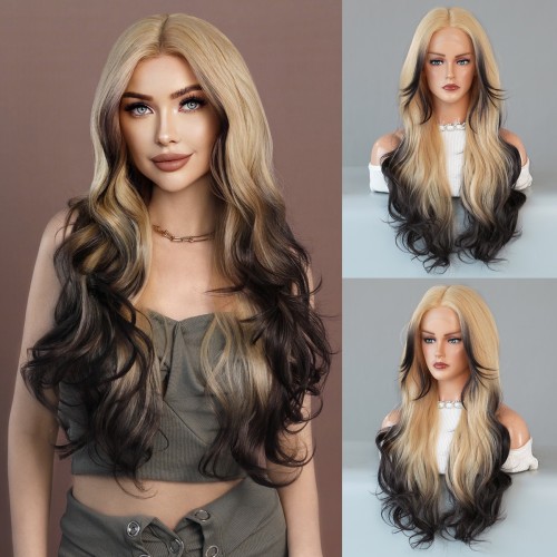 Fashion Long Lace Front Synthetic Wigs For Women SLDNA-15