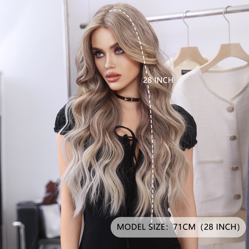 Fashion Long Lace Front Synthetic Wigs For Women SLDNA-16 