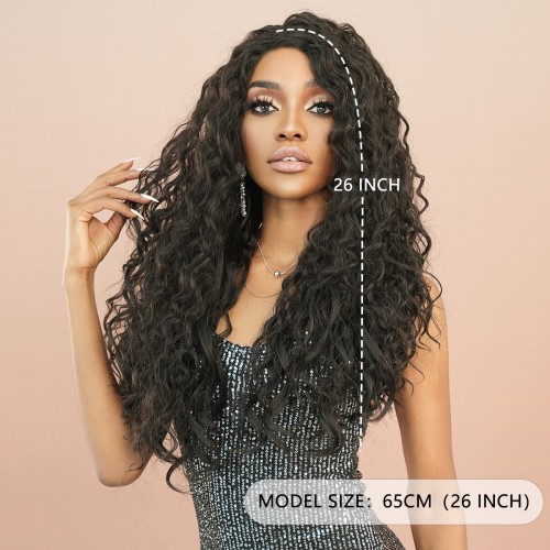 Fashion Long Lace Front Synthetic Wigs For Women SLDNA-17