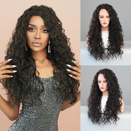 Fashion Long Lace Front Synthetic Wigs For Women SLDNA-17