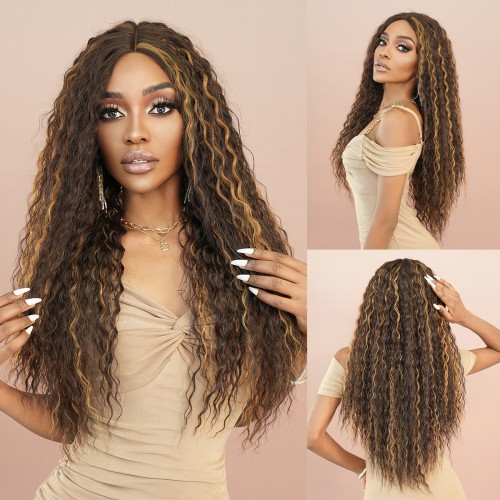 Fashion Long Lace Front Synthetic Wigs For Women SLDNA-18