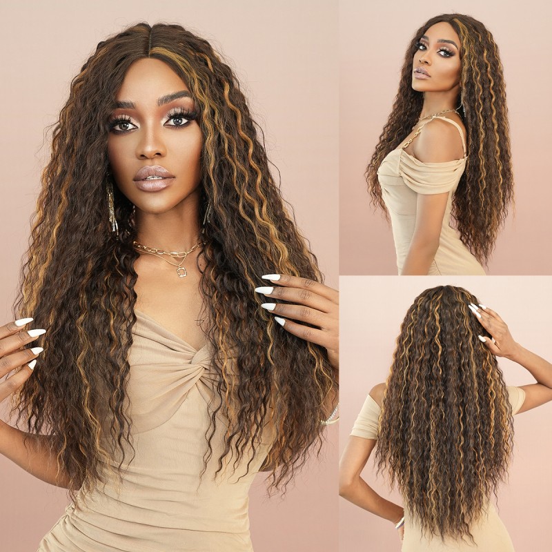 Fashion Long Lace Front Synthetic Wigs For Women SLDNA-18 