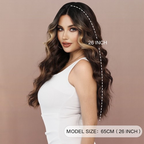 Fashion Long Lace Front Synthetic Wigs For Women SLDNA-19