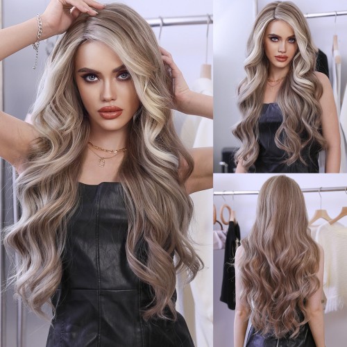 Fashion Long Lace Front Synthetic Wigs For Women SLDNA-22