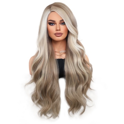 Fashion Long Lace Front Synthetic Wigs For Women SLDNA-22