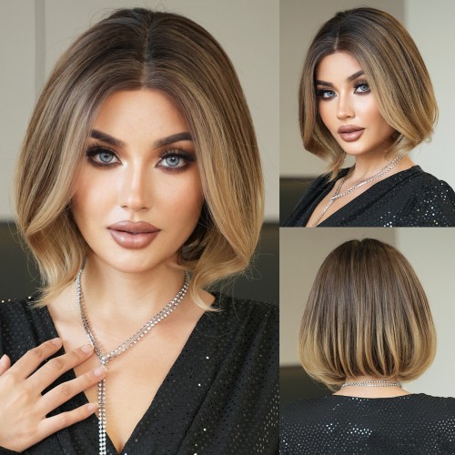 Fashion Short Lace Front Synthetic Wigs For Women SLDNA-31