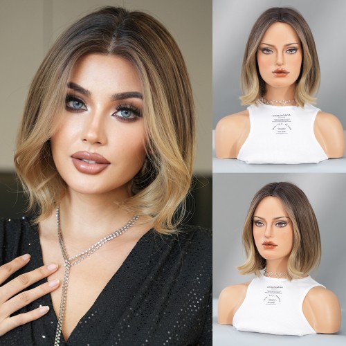 Fashion Short Lace Front Synthetic Wigs For Women SLDNA-31