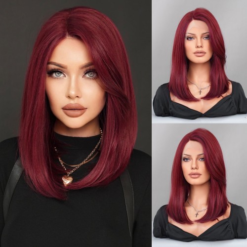 Fashion Medium Lace Front Synthetic Wigs For Women SLDNA-33