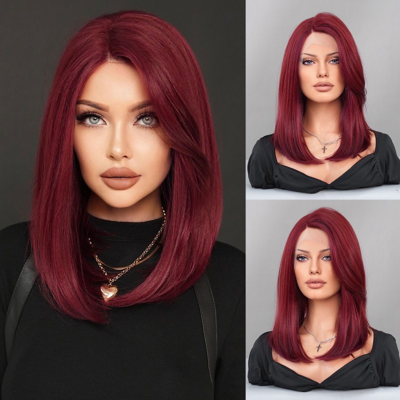 Fashion Medium Lace Front Synthetic Wigs For Women SLDNA-33 