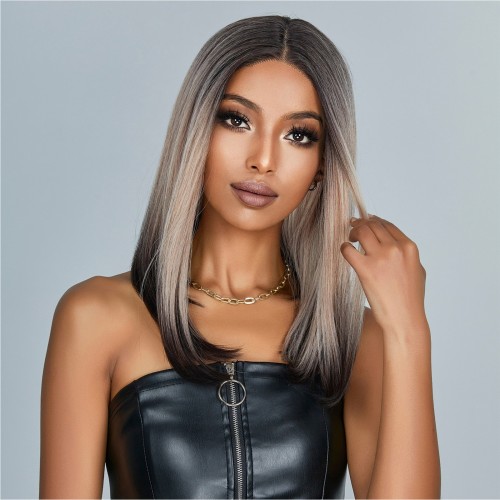 Fashion Medium Lace Front Synthetic Wigs For Women SLDNA-34